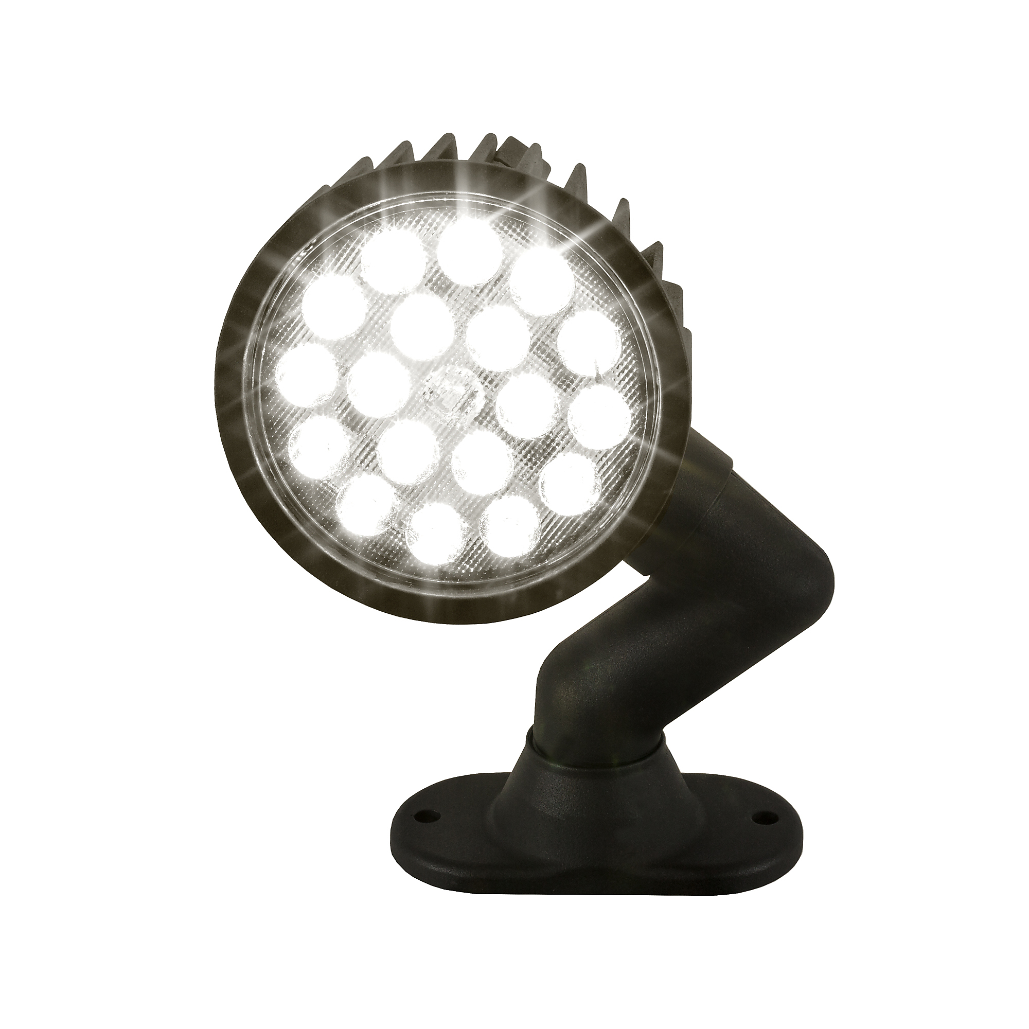 Buyers Products, 5in. Truck Articulating Vehicle UTV Mount LED Spot Work Light, Light Type LED, Lens Color Clear, Included (qty.) 1 Model# 1492146